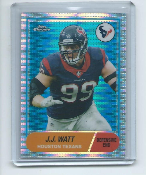 2015 Topps Chrome Football "60TH ANNIVERSARY" PULSAR REFRACTOR SET Cards