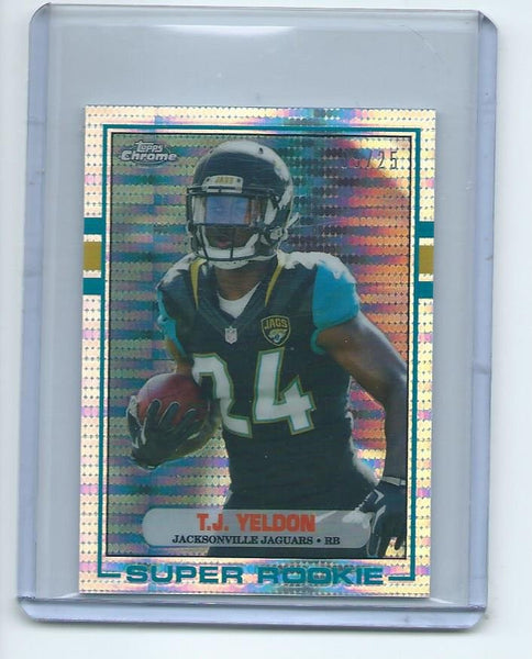 2015 Topps Chrome MINI Football "1989 TOPPS SUPER ROOKIE" RETRO PULSAR REFRACTOR SET Cards