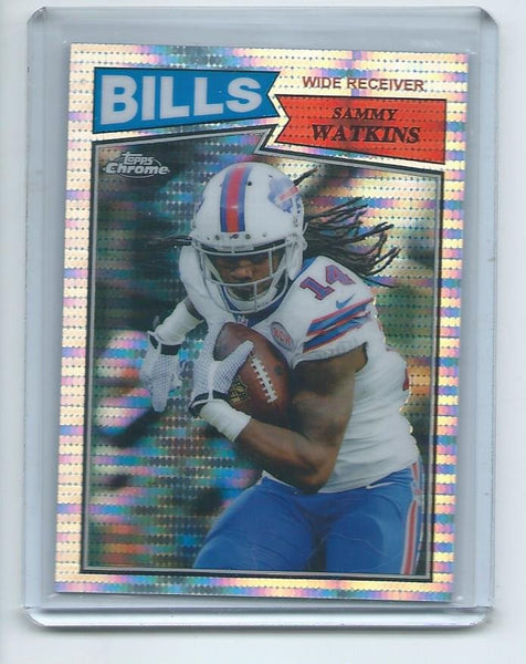 2015 Topps Chrome Football "60TH ANNIVERSARY" PULSAR REFRACTOR SET Cards