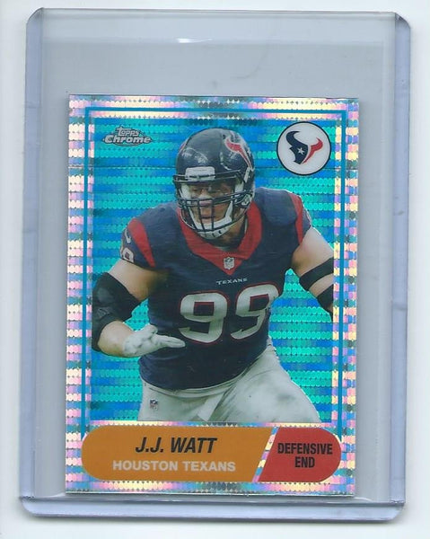 2015 Topps Chrome MINI Football "60TH ANNIVERSARY" PULSAR REFRACTOR SET Cards