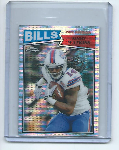 2015 Topps Chrome MINI Football "60TH ANNIVERSARY" PULSAR REFRACTOR SET Cards