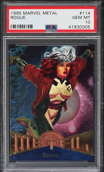 1995 Marvel Metal Card #114 Rogue PSA 10 GEM MINT (MGD2)