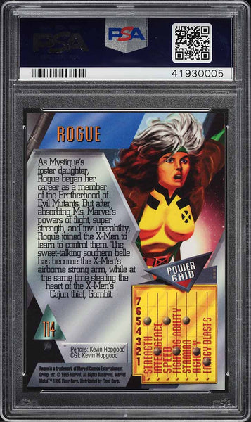 1995 Marvel Metal Card #114 Rogue PSA 10 GEM MINT (MGD2)