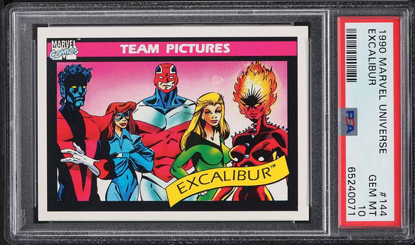 1990 Impel Marvel Universe Card #144 Excalibur PSA 10 GEM MINT (MGD2)