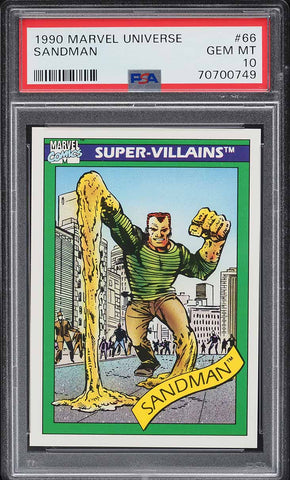 1990 Impel Marvel Universe Card # 66 Sandman PSA 10 GEM MINT (MGD2)