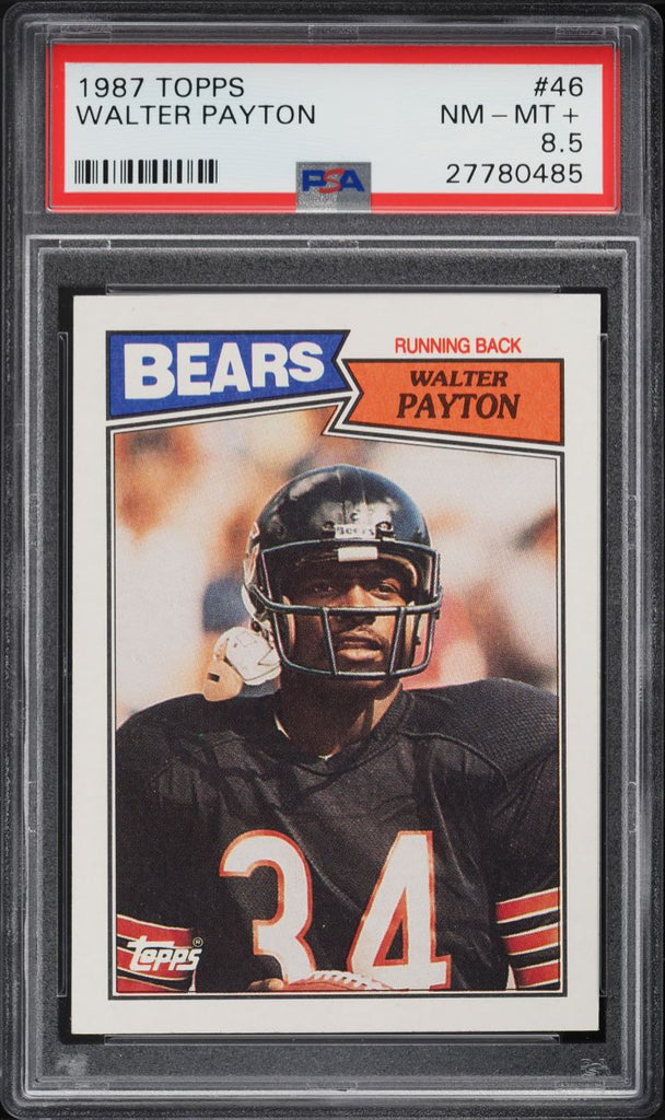 1987 Walter Payton Topps Football Card 46 NM Chicago Bears 