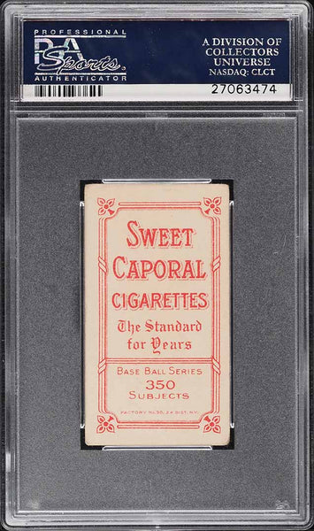 1909-11 T206 Jack Quinn New York, SWEET CAPORAL 350/30 PSA 3 VG (MGD2)