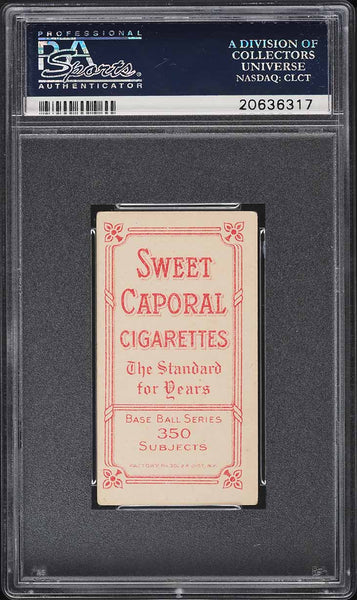 1909-11 T206 Frank Bowerman Boston, SWEET CAPORAL 350/30 PSA 5 EX (MGD2)