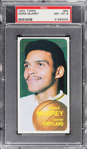 1970 Topps Bkb Card # 94 Dorie Murrey PSA 8 NM-MT (MGD2)