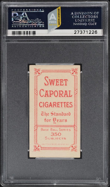 1909-11 T206 Fred Abbott Toledo, SWEET CAPORAL 350/30 PSA 6 EXMT PWCC-A (MGD2)