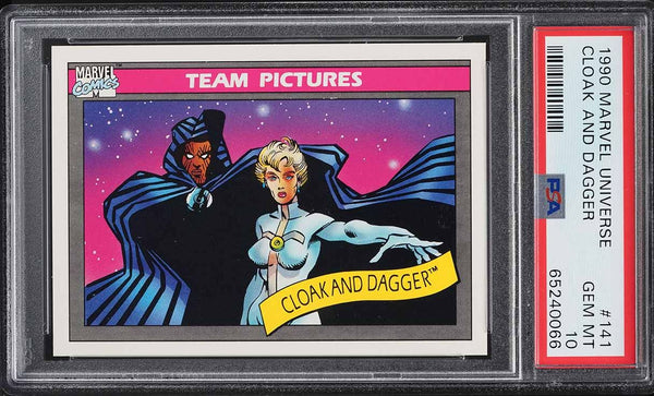 1990 Impel Marvel Universe Card #141 Cloak & Dagger PSA 10 GEM MINT (MGD2)