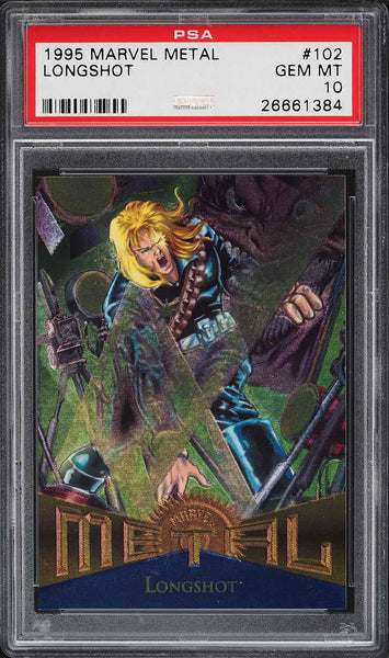 1995 Marvel Metal Card #102 Longshot PSA 10 GEM MINT (MGD2)