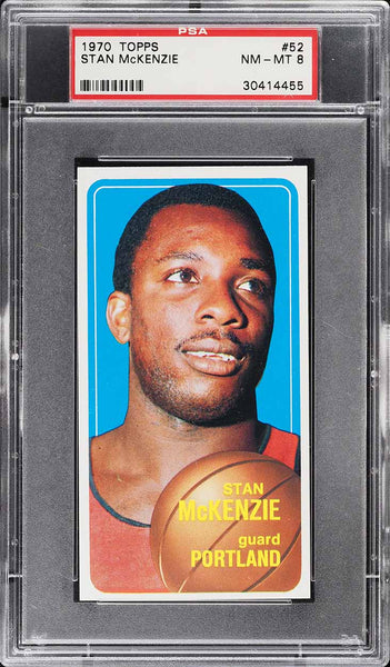 1970 Topps Bkb Card # 52 Stan McKenzie PSA 8 NM-MT (MGD2)