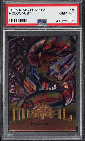 1995 Marvel Metal Card # 5 Holocaust PSA 10 GEM MINT (MGD2)