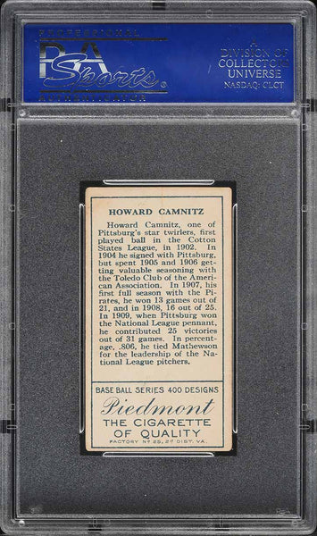 1911 T205 Gold Border Piedmont HOWIE CAMNITZ Pittsburgh Pirates PSA 4 VGEX (MGD2)