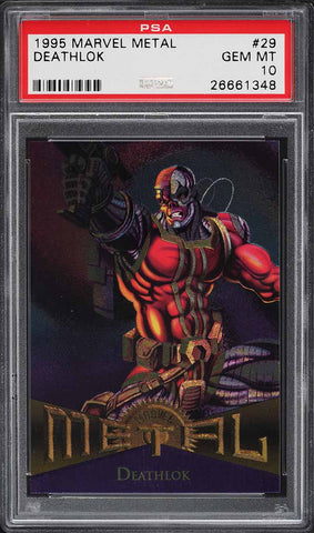 1995 Marvel Metal Card # 29 Deathlok PSA 10 GEM MINT (MGD2)