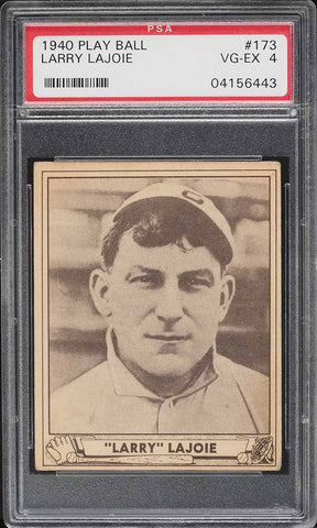 1940 Play Ball BB Card #173 Nap Lajoie Philadelphia Phillies HOF PSA 4 VGEX (MGD2)