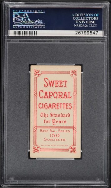 1909-11 T206 Simon Nicholls HANDS ON KNEES, SWEET CAPORAL 150/30 PSA 4.5 VGEX+ (MGD2)