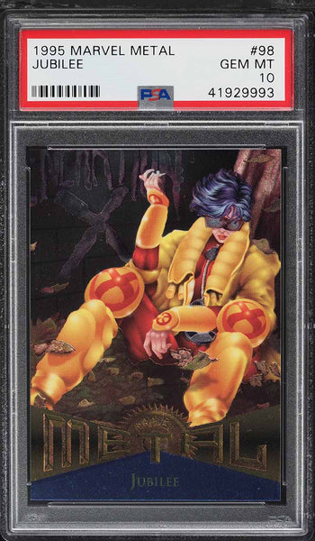 1995 Marvel Metal Card # 98 Jubilee PSA 10 GEM MINT (MGD2)