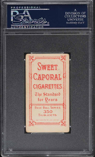 1909-11 T206 Art Krueger, SWEET CAPORAL 350/30 PSA 3.5 VG+ (MGD2)