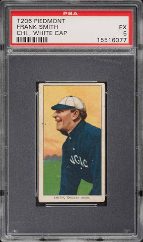 1909-11 T206 Frank Smith CHICAGO, WHITE CAP, PIEDMONT 350/25 PSA 5 EX (MGD2)