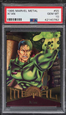 1995 Marvel Metal Card # 55 Xi'an PSA 10 GEM MINT (MGD2)