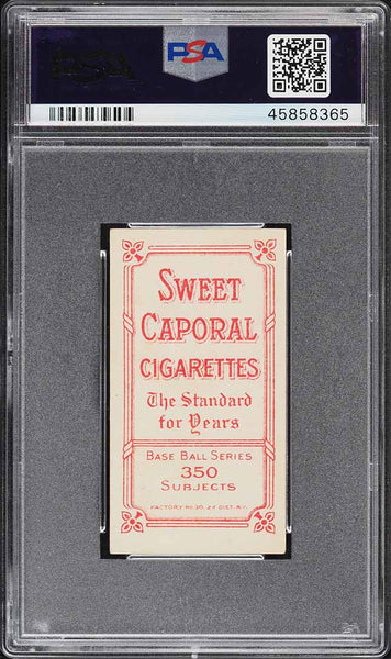 1909-11 T206 Peaches Graham BOSTON, SWEET CAPORAL 350/30 PSA 3 VG (MGD2)