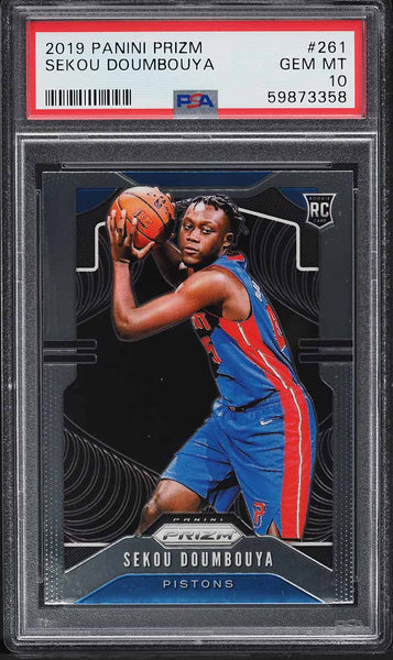 2019 Panini Prizm BkB Card #261 Sekou Doumbouya ROOKIE RC PSA 10 GEM MINT (MGD2)