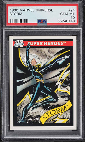 1990 Impel Marvel Universe Card # 24 Storm PSA 10 GEM MINT (MGD2)