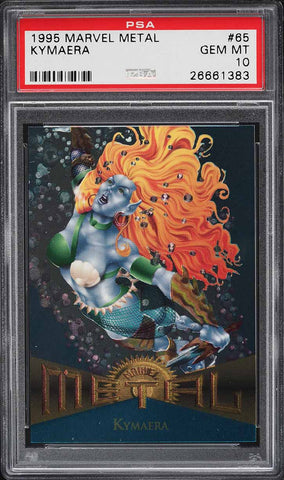 1995 Marvel Metal Card # 65 Kymaera PSA 10 GEM MINT (MGD2)