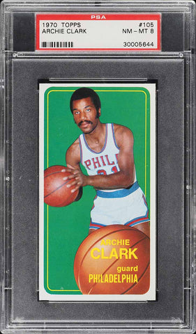 1970 Topps Bkb Card #105 Archie Clark Philadelphia 76ers PSA 8 NM-MT (MGD2)