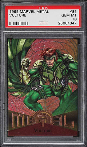 1995 Marvel Metal Card # 81 Vulture PSA 10 GEM MINT (MGD2)