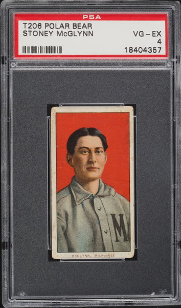 1909-11 T206 Stoney McGlynn Milwaukee, POLAR BEAR PSA 4 VGEX (MGD2)