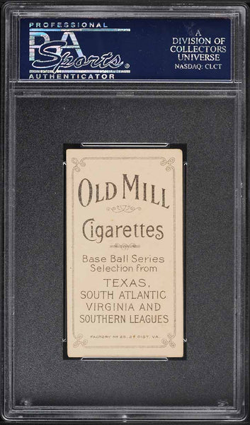 1909-11 T206 Bill Bernhard OLD MILL, SOUTHERN LEAGUER PSA 4.5 VGEX+ (MGD2)