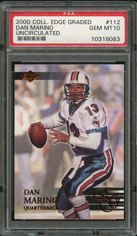 2000 Collector's Edge FB Card #112 Dan Marino Miami Dolphins HOF PSA GEM MINT 10 (MGD2)